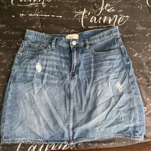 Denim mini skirt